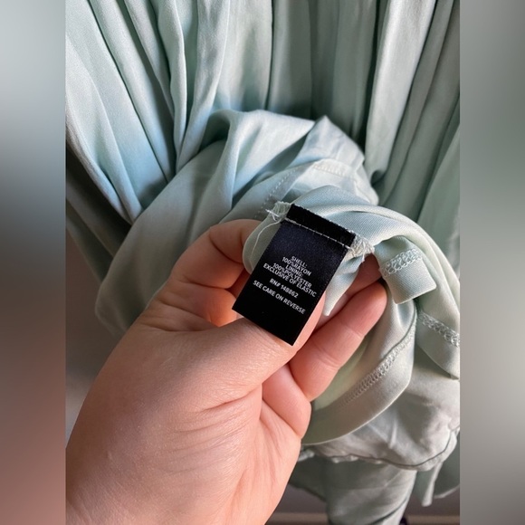 Torrid - Mint Blue Challis Shark bite Skater Dress - Picture 13 of 14